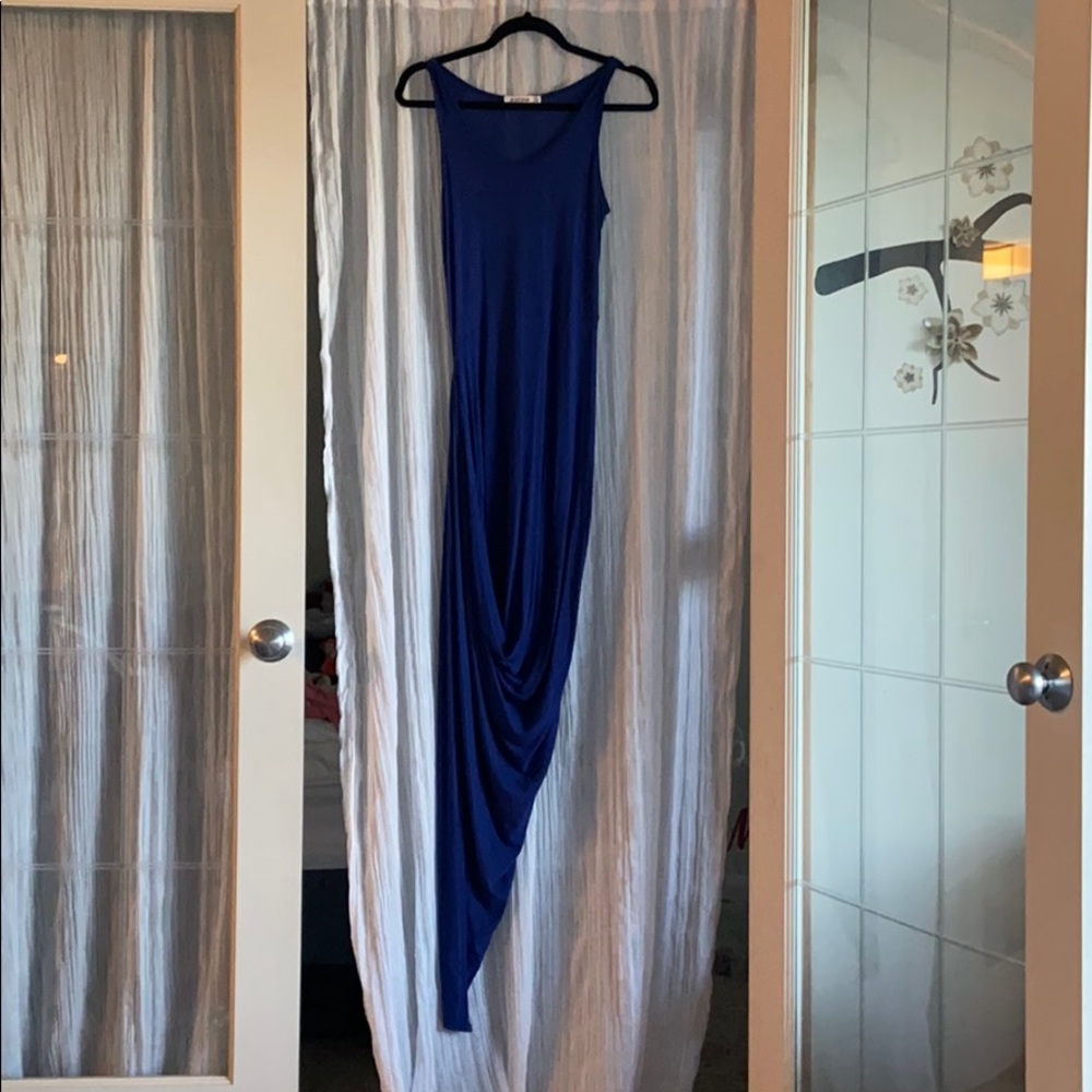 Royal Blue Asymmetrical Dress